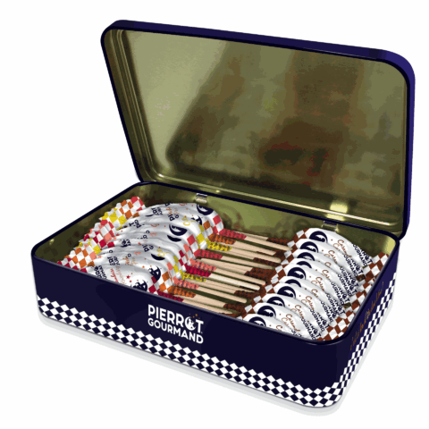 Coffret collector de 20 sucettes pierrot gourmand