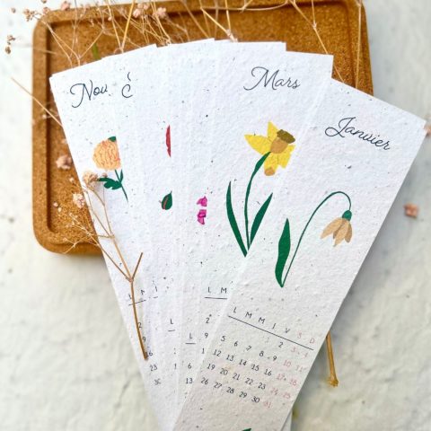 Calendrier marque-pages